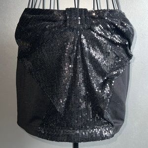 Big black ribbon skirt